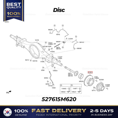 Genuine Disc 527615M620 for Hyundai Mighty