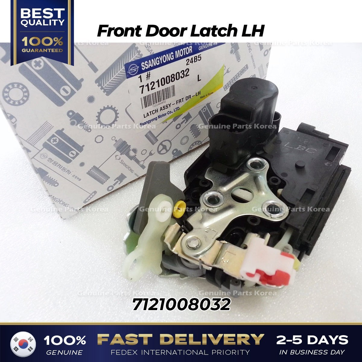 Genuine Front Door Latch LH 7121008032 for Ssangyong Rexton