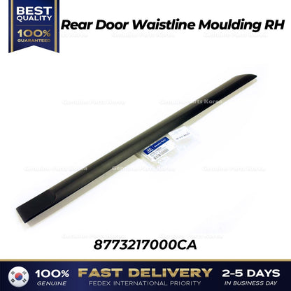 Genuine Rear Door Waistline Moulding RH 8773217000CA for Hyundai Lavita