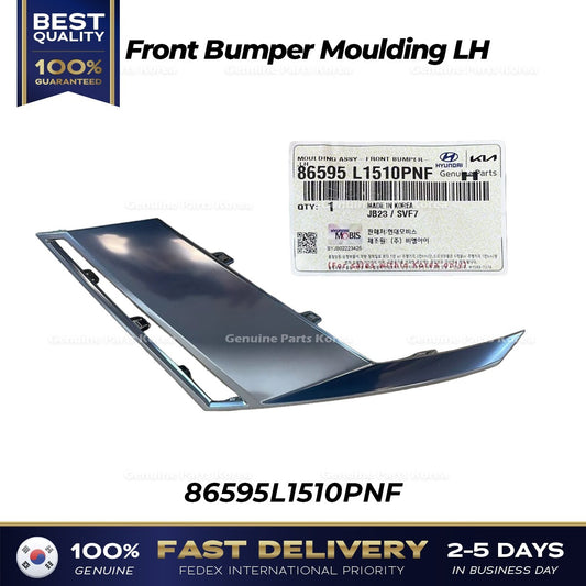 Genuine Front Bumper Moulding LH 86595L1510PNF for Hyundai Sonata