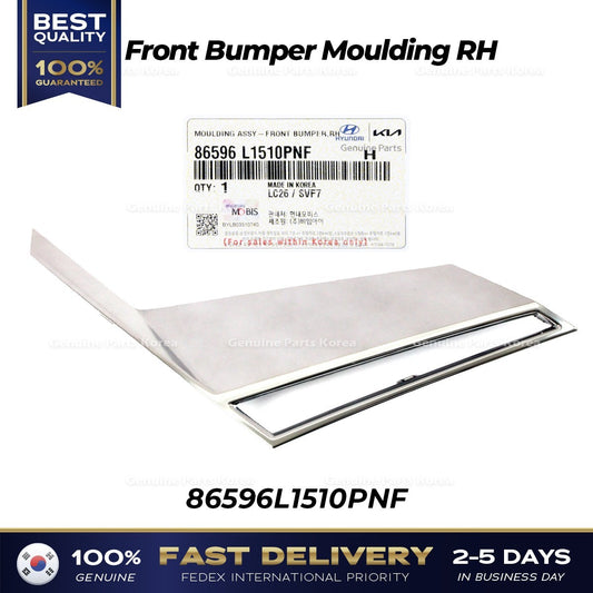 Genuine Front Bumper Moulding RH 86596L1510PNF for Hyundai Sonata