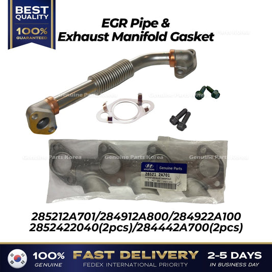 Genuine EGR Pipe & Exhaust Manifold Gasket for Hyundai Tucson