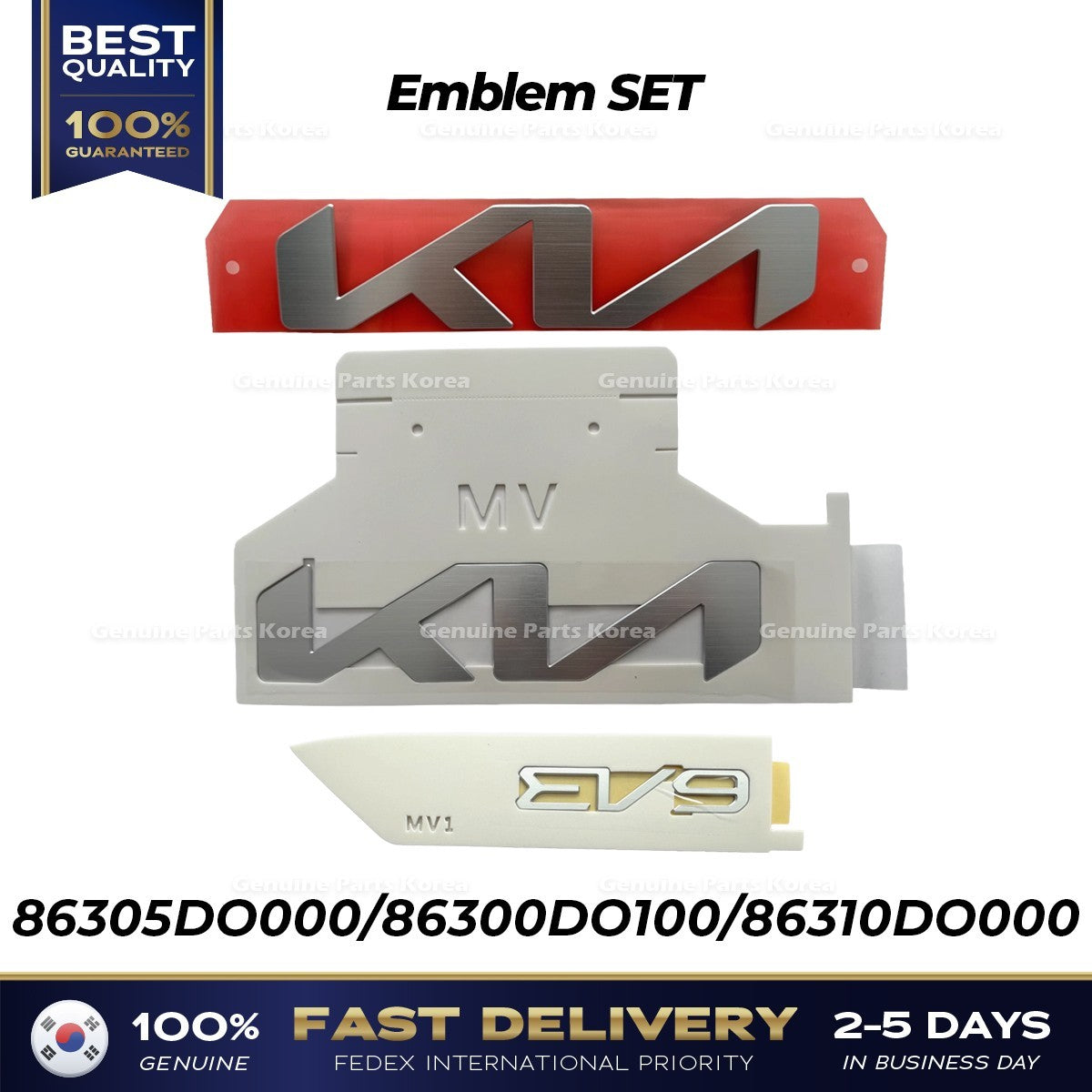Genuine Emblem SET 86305DO000 86300DO100 86310DO000 for Kia EV9