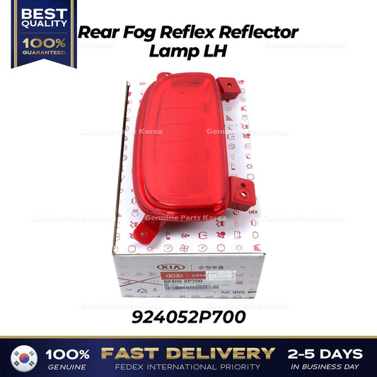 Genuine Rear Fog Reflex Reflector Lamp LH 924052P700 for Kia Sorento