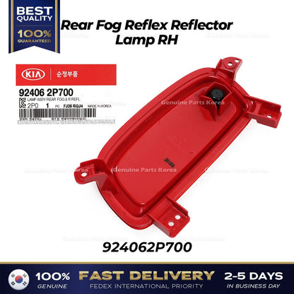 Genuine Rear Fog Reflex Reflector Lamp RH 924062P700 for Kia Sorento