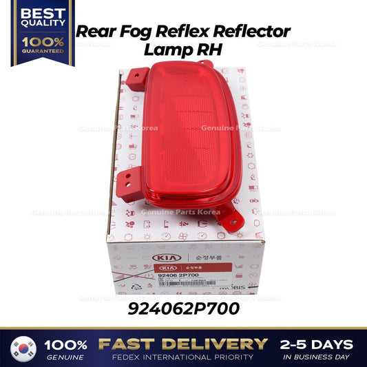Genuine Rear Fog Reflex Reflector Lamp RH 924062P700 for Kia Sorento
