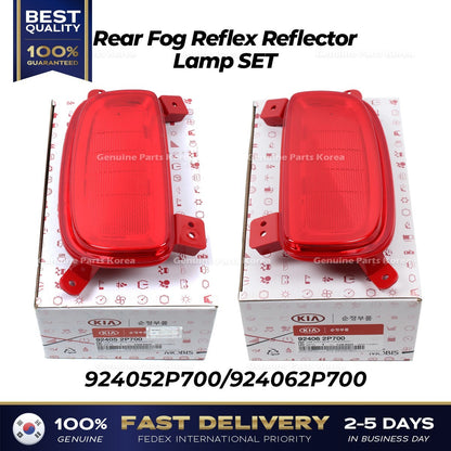 Genuine Rear Fog Reflex Reflector Lamp SET 924052P700 924062P700 for Sorento