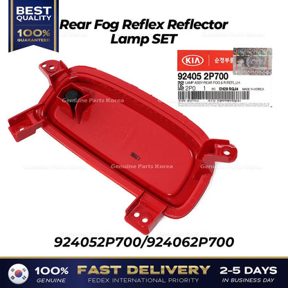 Genuine Rear Fog Reflex Reflector Lamp SET 924052P700 924062P700 for Sorento