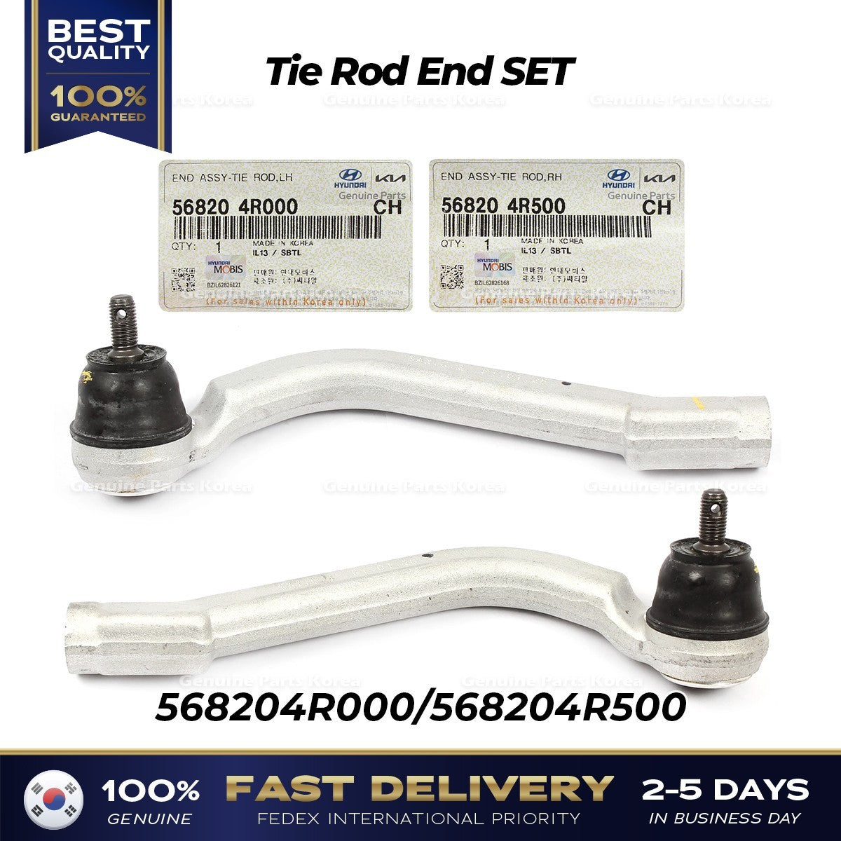 Genuine Tie Rod End SET 568204R000 568204R500 for Hyundai Sonata Hybrid