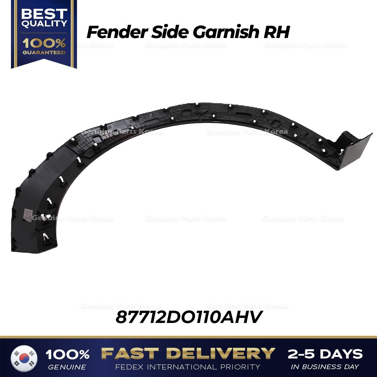 Genuine Fender Side Garnish RH 87712DO110AHV for Kia EV9