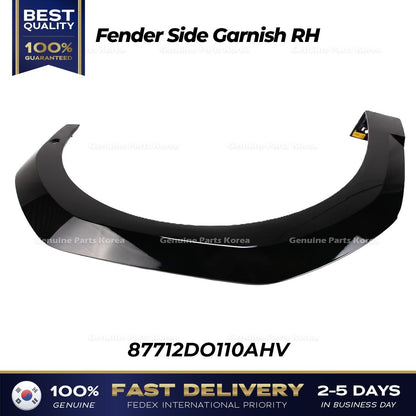 Genuine Fender Side Garnish RH 87712DO110AHV for Kia EV9