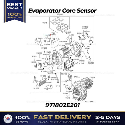 Genuine Evaporator Core Sensor 971802E201 for Hyundai Tuscon