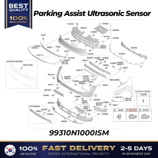Genuine Parking Assist Ultrasonic Sensor 99310N1000ISM for Kia EV9