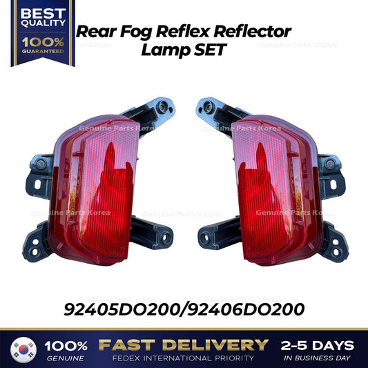 Genuine Rear Fog Reflex Reflector Lamp SET 92405DO200 92406DO200 for Kia EV9