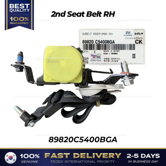 Genuine 2nd Seat Belt RH 89820C5400BGA for Kia Sorento