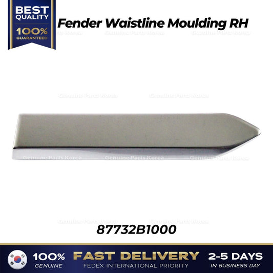 Genuine Fender Waistline Moulding RH 87732B1000 for Hyundai Genesis G80