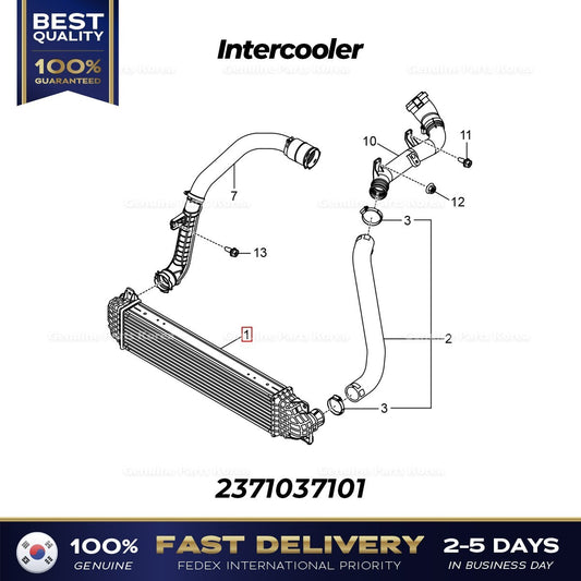 Genuine Intercooler 2371037101 for Ssangyong Tivoli Beautiful Korando