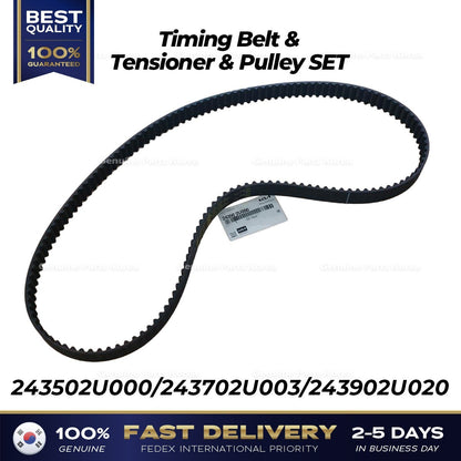 Genuine Timing Belt & Tensioner & Pulley SET 243502U000 for Hyundai Tucson