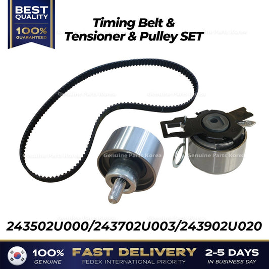 Genuine Timing Belt & Tensioner & Pulley SET 243502U000 for Hyundai Tucson