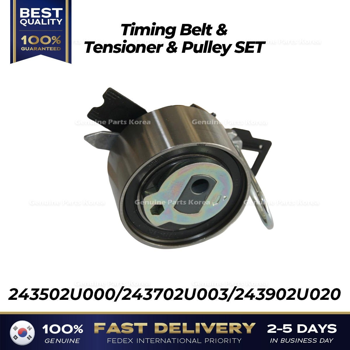 Genuine Timing Belt & Tensioner & Pulley SET 243502U000 for Hyundai Tucson