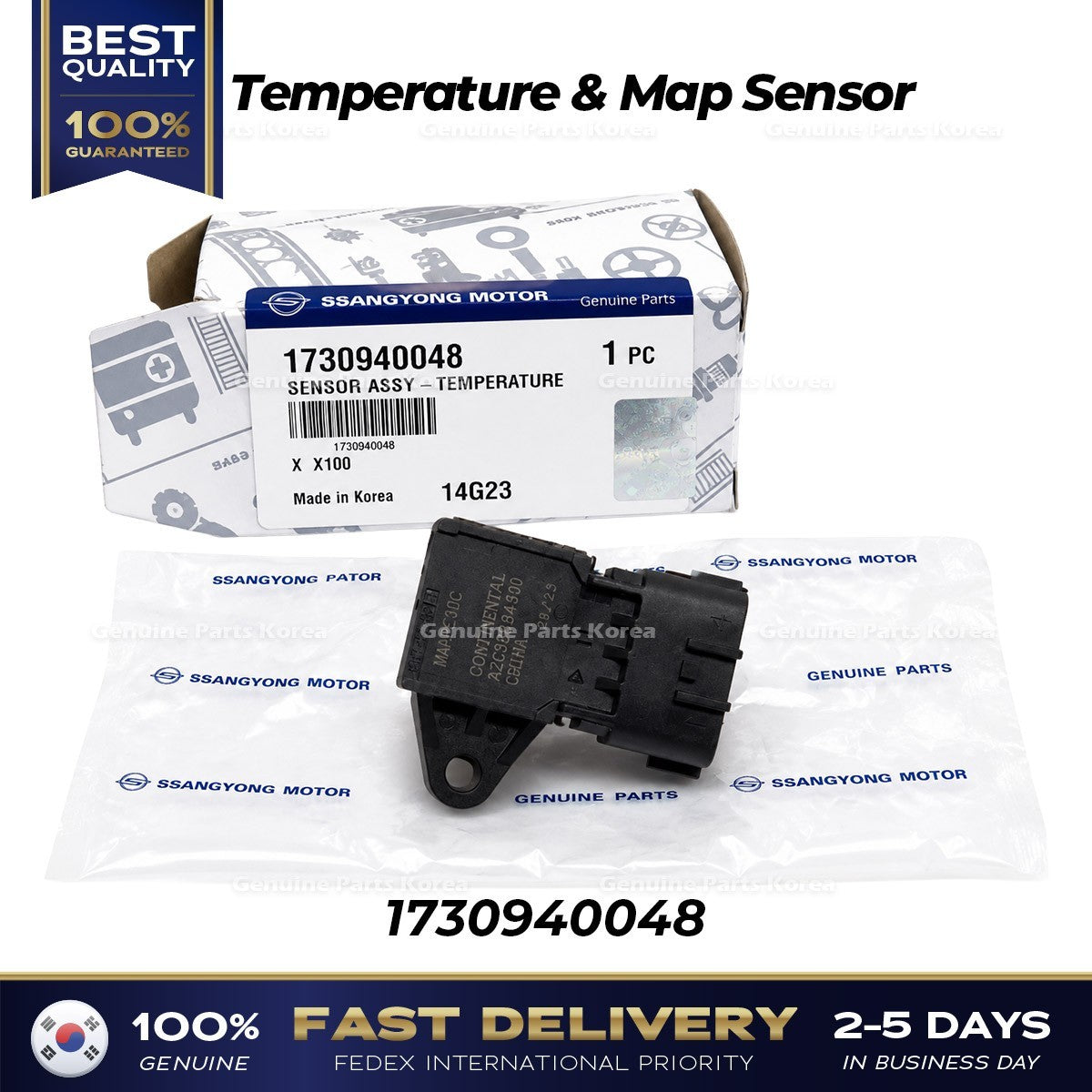 Genuine Temperature & Map Sensor 1730940048 for Ssangyong Tivoli