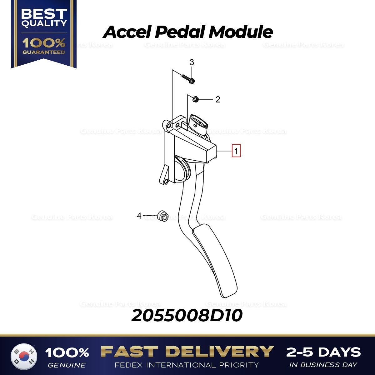 Genuine Accel Pedal Module 2055008D10 for Ssangyong Rodius Rexton