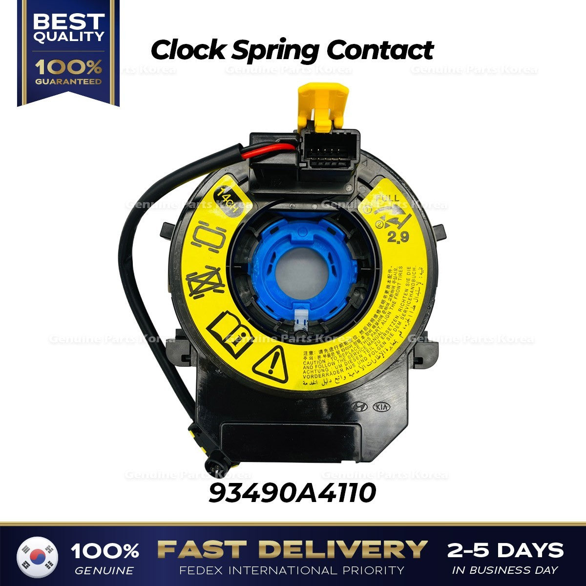 Genuine Clock Spring Contact 93490A4110 for Hyundai i30