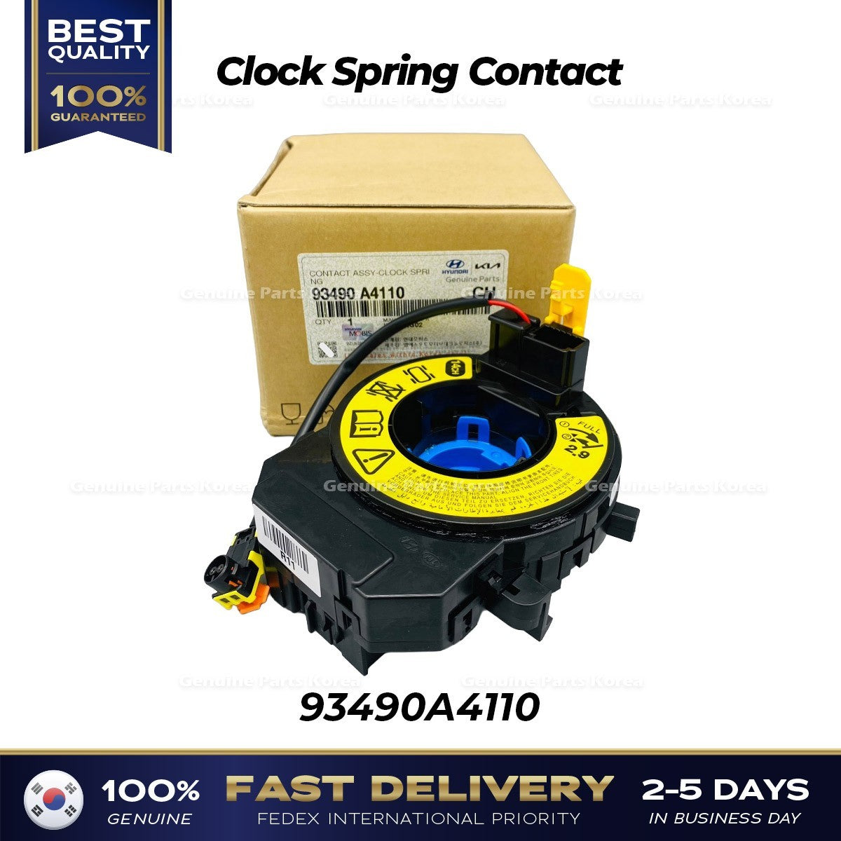 Genuine Clock Spring Contact 93490A4110 for Hyundai i30
