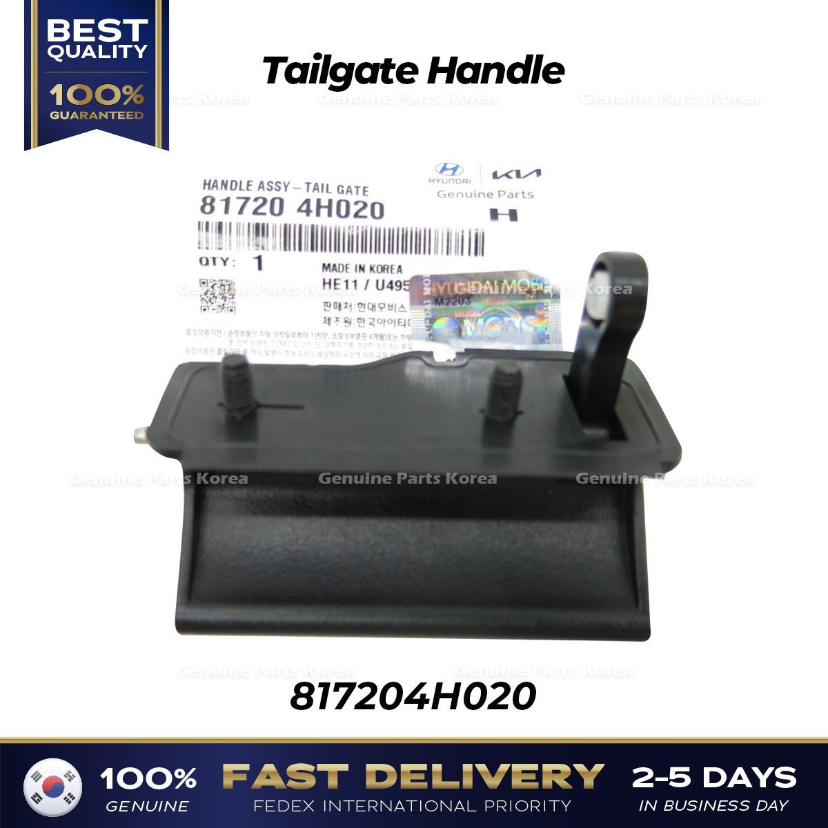 Genuine Tailgate Handle 817204H020 for Hyundai H1 Grand Starex