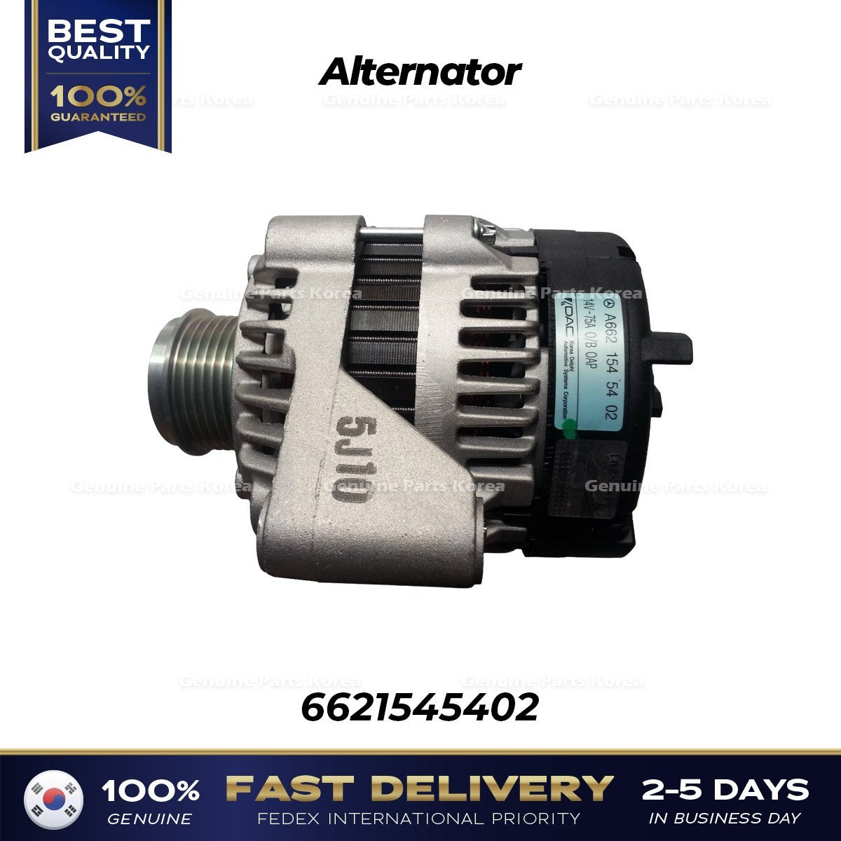 Genuine Alternator 6621545402 for Ssangyong Musso Rexton