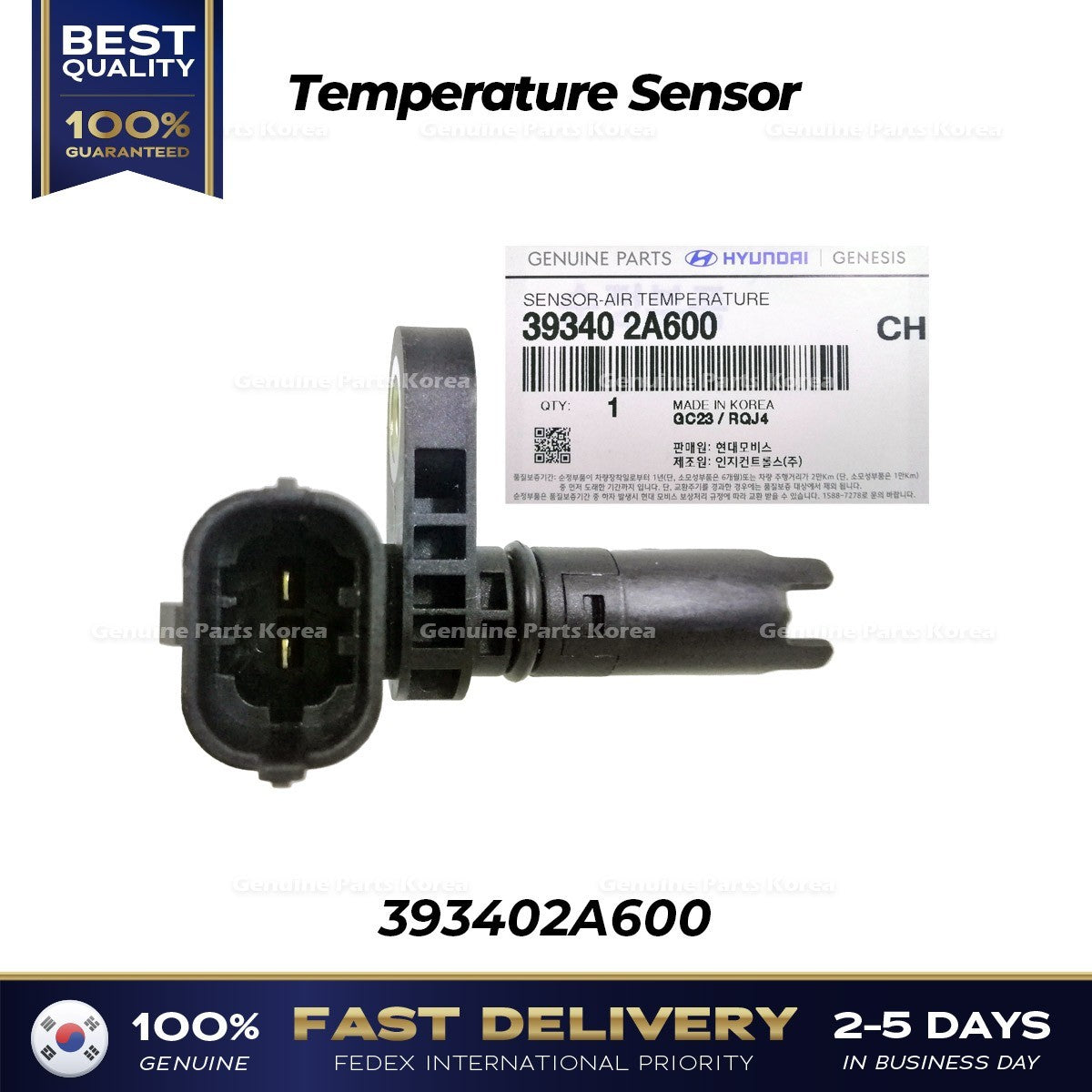 Genuine Temperature Sensor 393402A600 for Hyundai Genesis G70