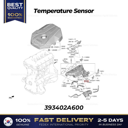 Genuine Temperature Sensor 393402A600 for Hyundai Genesis G70