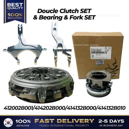 Genuine Doucle Clutch SET & Bearing & Fork SET for Hyundai Ioniq Kia Niro