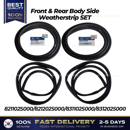 Genuine Front & Rear Body Side Weatherstrip SET for Hyundai Tucson