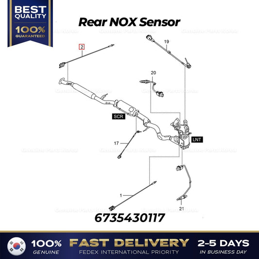 Genuine Rear NOX Sensor 6735430117 for Ssangyong Tivoli