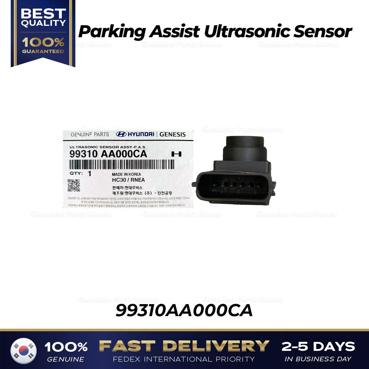 Genuine Parking Assist Ultrasonic Sensor 99310AA000CA for Hyundai Elantra