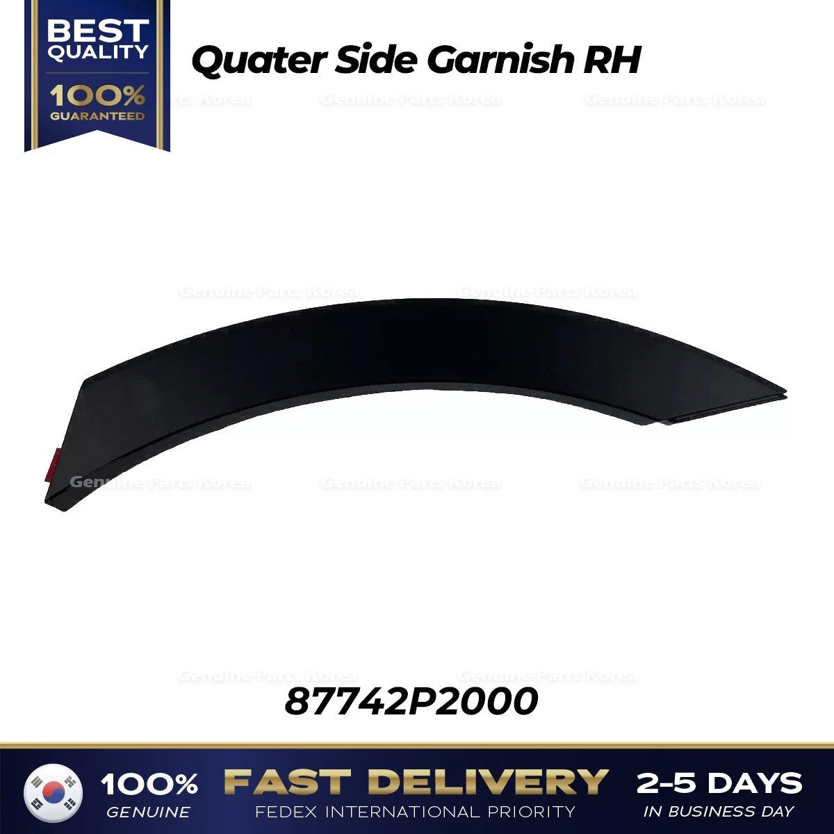 ⭐Genuine⭐ Quater Side Garnish RH 87742P2000 for Kia Sorento