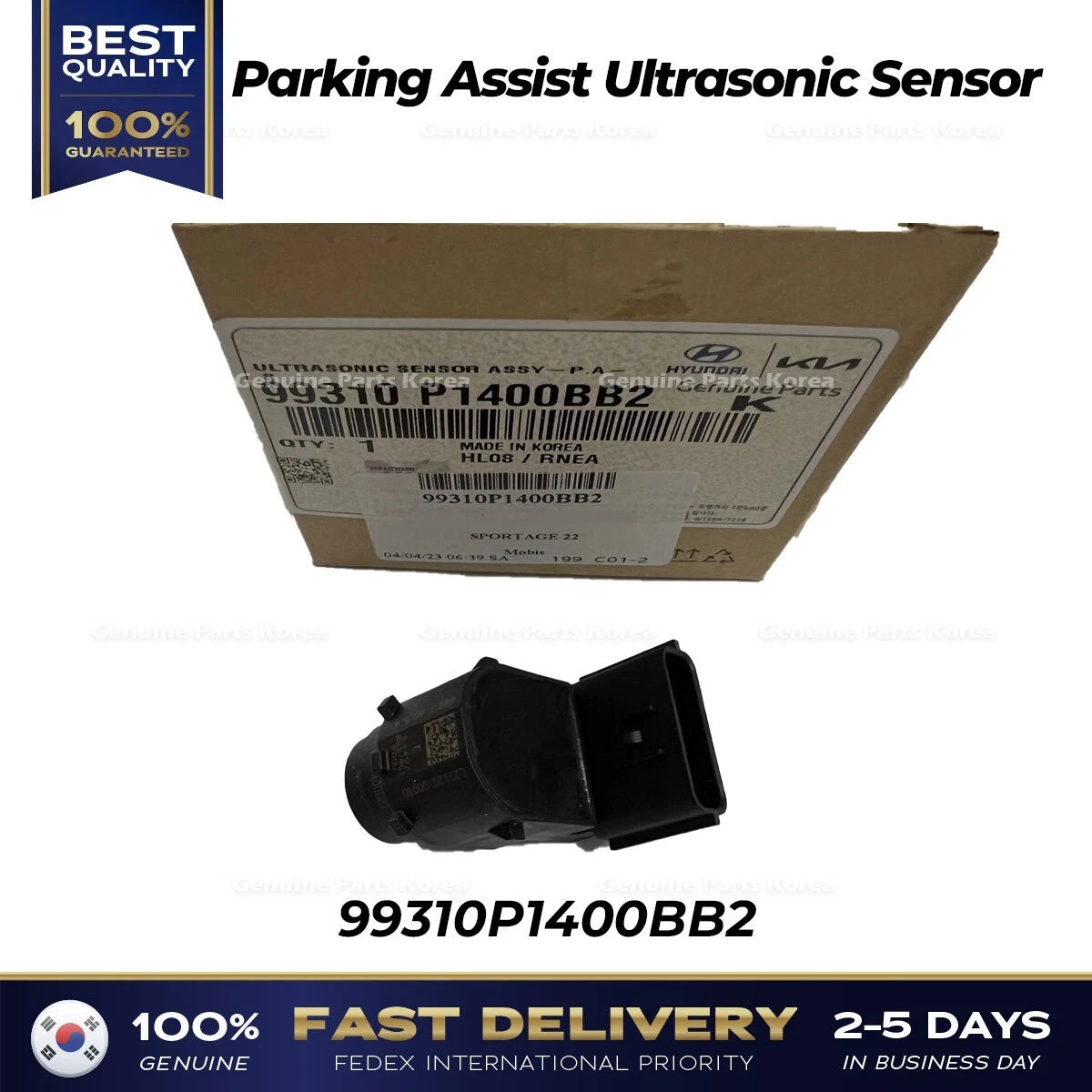 ⭐Genuine⭐ Parking Assist Ultrasonic Sensor 99310P1400BB2 for Kia Sportage