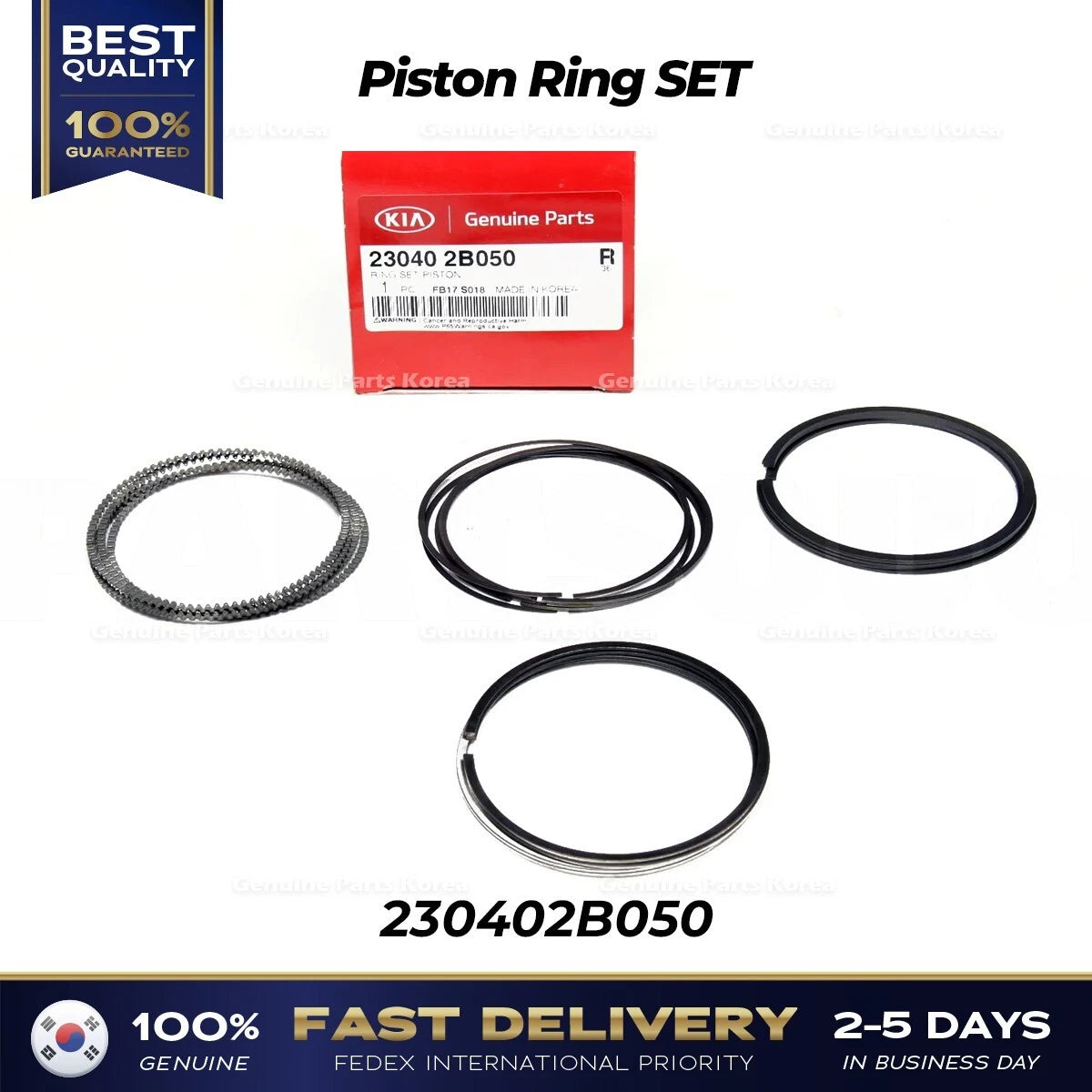 ⭐Genuine⭐ Piston Ring SET 230402B050 for Hyundai Accent