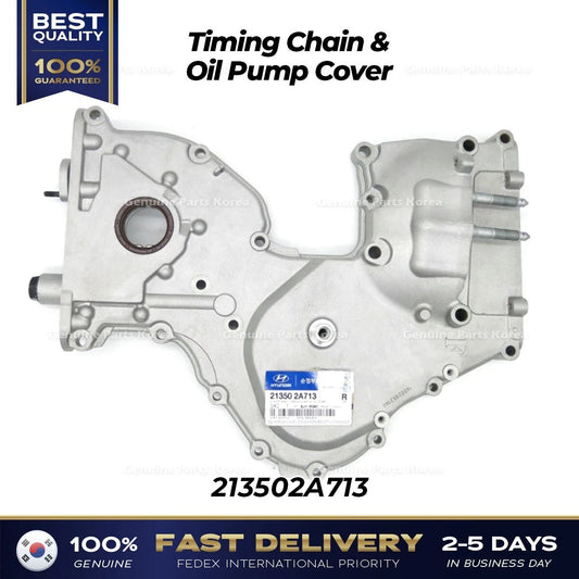 ⭐Genuine⭐ Timing Chain & Oil Pump Cover 213502A713 for Kia Rondo