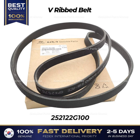 ⭐Genuine⭐ V Ribbed Belt 252122G100 for Hyundai Santa Fe Kia Sorento