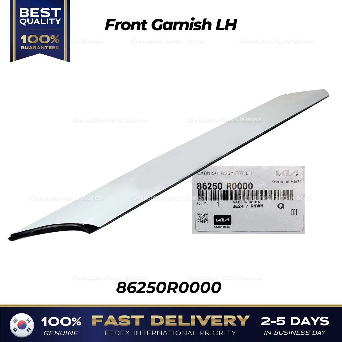 ⭐Genuine⭐ Front Garnish LH 86250R0000 for Kia Carnival