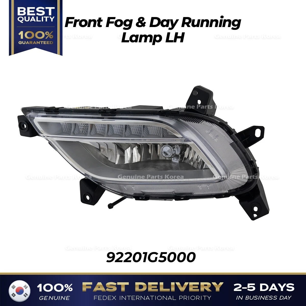 ⭐Genuine⭐ Front Fog & Day Running Lamp LH 92201G5000 for Kia Niro