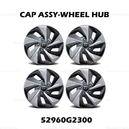 Genuine Wheel Hub Cap Cover 4P SET 52960G2300 for Hyundai Ioniq 2017-2019