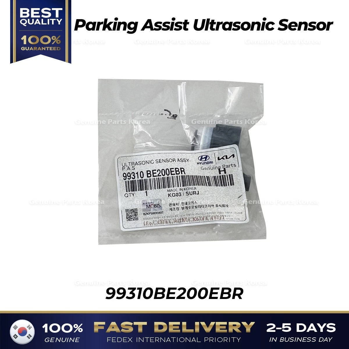 ⭐Genuine⭐ Parking Assist Ultrasonic Sensor 99310BE200EBR for Hyundai Santa Fe