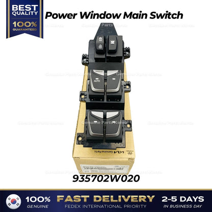 Genuine Power Window Main Switch 935702W020 for Hyundai Santa Fe
