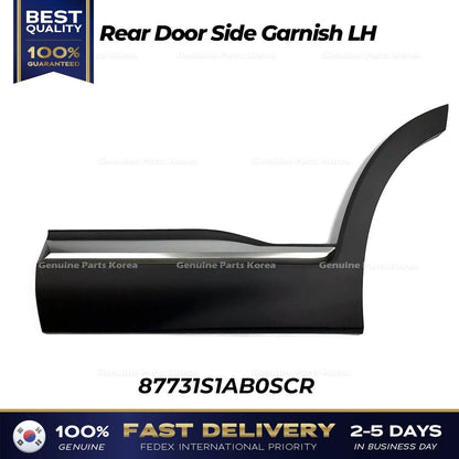 Genuine Rear Door Side Garnish LH 87731S1AB0SCR for Hyundai Santa Fe Hybrid