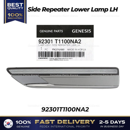 Genuine Side Repeater Lower Lamp LH 92301T1100NA2 for Hyundai Genesis G80