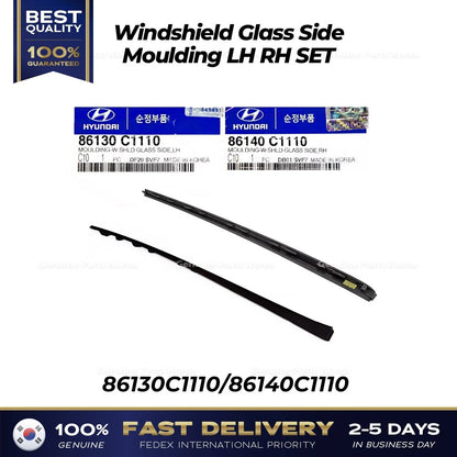 Genuine Windshield Glass Side Moulding LH+RH for Hyundai Sonata