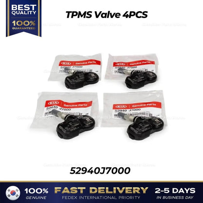 Genuine TPMS Valve 4PCS 52940J7000 for Kia Forte